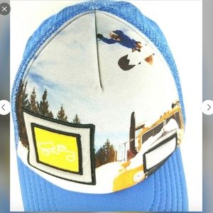 BigTruck Big Truck Little kid hat cap blue boy girls Snowboarder 3 to 7 yrs